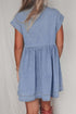 'Eowyn' Denim Mini Dress - Celes Fashion